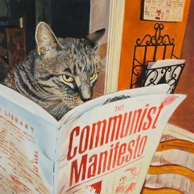 Cat reading Communist Manifesto

Credit (sorta: original source?): @Radical_EgoCom@mastodon.social 's profile pic! 😆 🙏