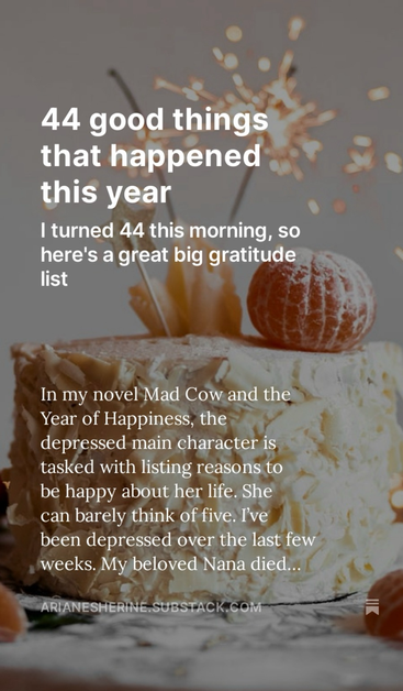 44 good things that happened this year