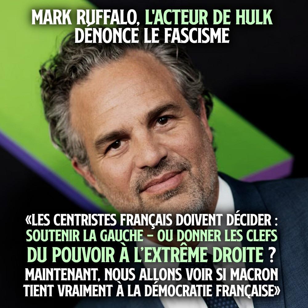 Portrait de Mark Ruffalo, l'acteur qui joue Hulk