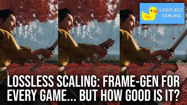 YouTube cover image for a video titled Lossless Scaling: Frame Generation For Every Game - But How Good Is it?