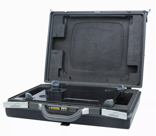 Samsonite O70 (K30) case with cutouts supposedly for a late '80-early '90 laptop.