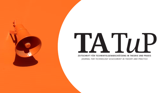 TATuP logo with megafon