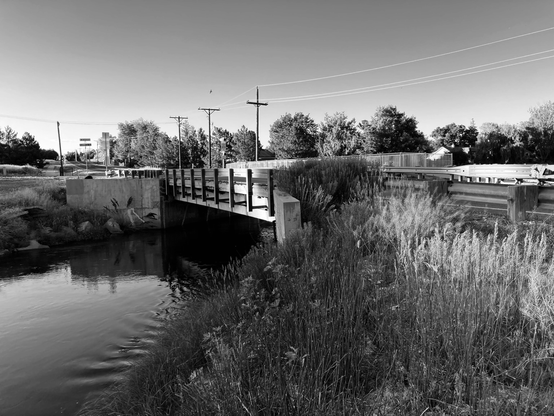 Larimer and Weld Canal near Tavelli Elementary. 