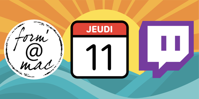 Logos formamac et Twitch

Stream du jeudi 11 juillet 2024 sur https://www.twitch.tv/formamac
