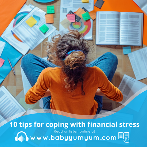 *Financial stress got you down? **  We've got 10 tips to help you cope & feel empowered!  #BYY  https://zurl.co/lC39    💰💡 #FinancialHealth #StressRelief #MoneyManagement #BabyYumYum #BYY #Finances