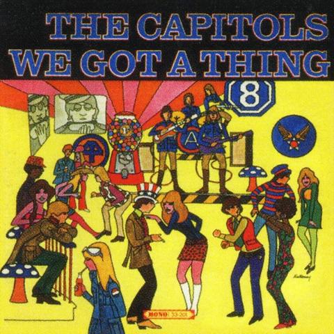 An image of the cover of the record album 'We Got A Thing That's In The Groove' by The Capitols