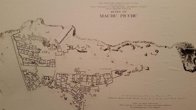 Mapa de las ruinas de Machu Picchu (1912)
