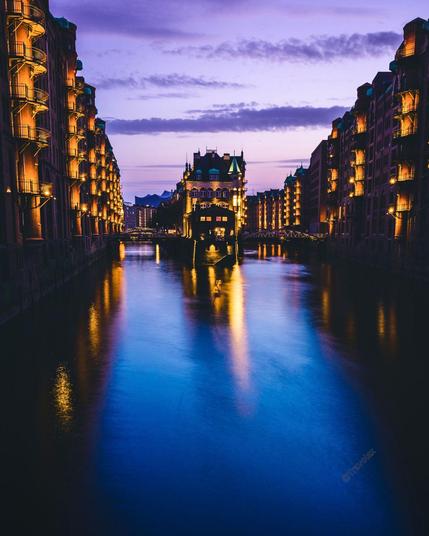 The Speicherstadt in Hamburg, Germany