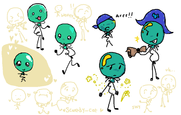 Balloony doodles in mspaint

Anime + pirate aesthetic, trying out different styles