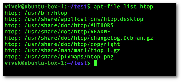 apt-file command examples