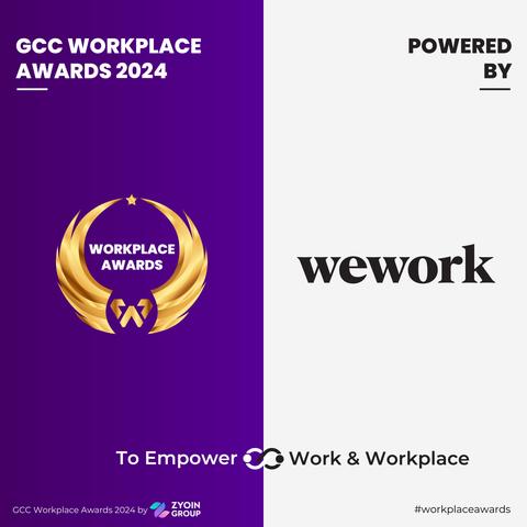 WeWork India Partner with GCC Workplace Awards as Powered By