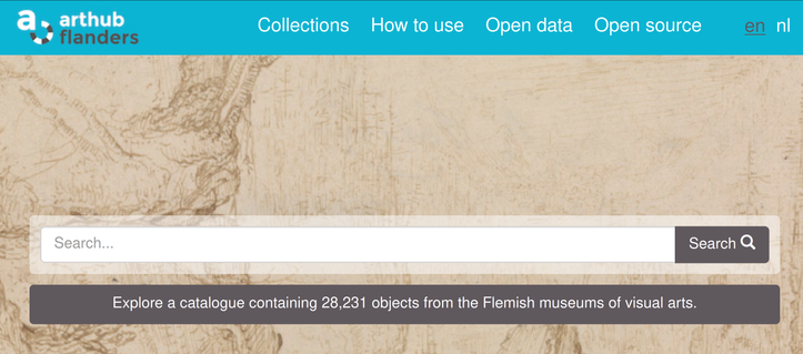 captura da portada da web de arthub flanders