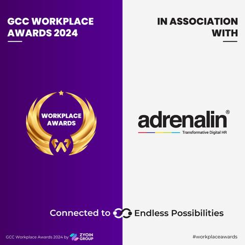 adrenalin Partner with GCC Workplace Awards as in Association
