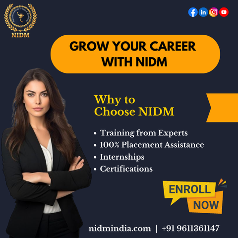 Best Digital Marketing Institute in India

Elevate your career with NIDM Institute! Benefit from Expert Training, Guaranteed Placement Assistance, Hands-on Internships, and Valuable Certifications. 

Enroll today and accelerate your professional growth!

https://nidmindia.com/ 

#DigitalMarketing #NidmIndia #DDMP #DynamicDigitalMarketing #Bestdigitalmarketinginstitute #PlacementAssistance #HandsonTraining #EnrollNow #Career #Bangalore