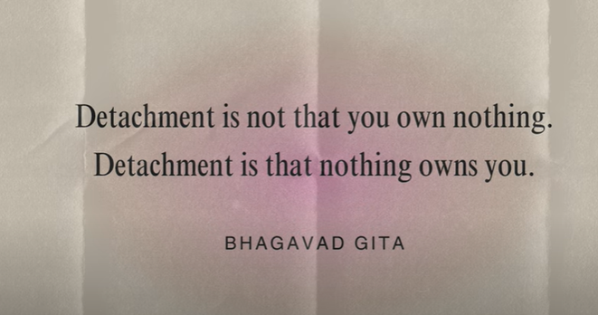 Mastering Detachment will change your life | How to DETACH and become magnetic
https://www.youtube.com/watch?v=bBFJLzabb0o

601 views  14 Jul 2024  SYDNEY
Mastering detachment will transform your life! I have noticed how much of a game changer this is when I practice detachment in my own life, and want to share practical ways on how to detach to become magnetic and manifest anything that you want ✨

CHAPTERS
00:00 Intro
01:24 Detachment is not...
03:05 The Law of Detachment
03:59 What detachment is
04:37 How detachment will change your life 
04:58 Benefits of practicing detachment
09:23 Practical ways on how to detach