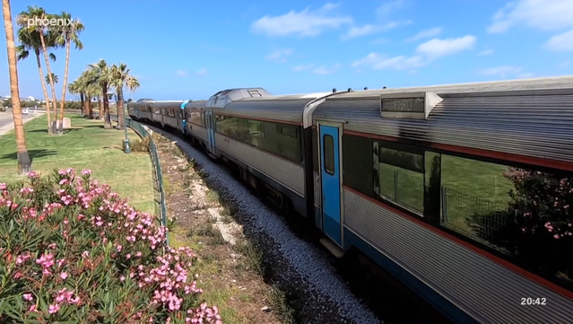 Railway romance
On the sand Algarve in Portugal - blue trains, blue sea