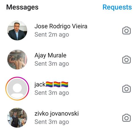 4 guys that sent unsolicited DMs: Jose Rodrigo Vieira, Ajay Murale, Jack, and Zivko Jovanovski.