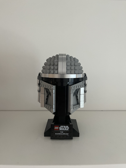 Lego The Mandalorian Helmet Set front view