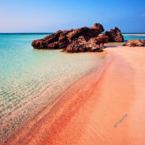 Elafonissi Beach in Crete, Greece