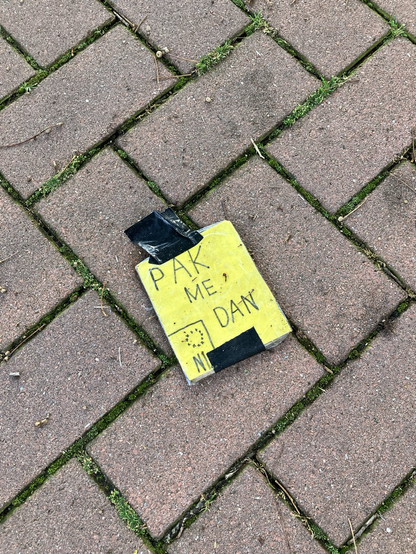 Zelfgemaakt kenteken 