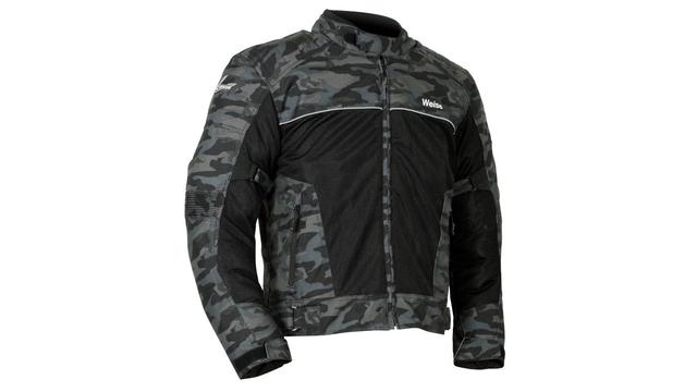 The Weise Scout mesh summer motorcycle jacket is now available in Camo.
Which immediately brings back memories of owning a Suzuki Bandit in the early 2000s.
