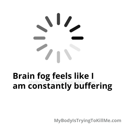 Brain fog feels like I am constantly buffering
