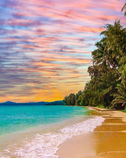 Sunset in Seychelles