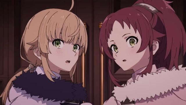 Norn and Aisha Greyrat from the anime series Mushoku Tensei: Jobless Reincarnation Season 2 Part 2.