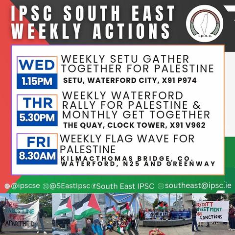 IPSC
South East weekly actions 