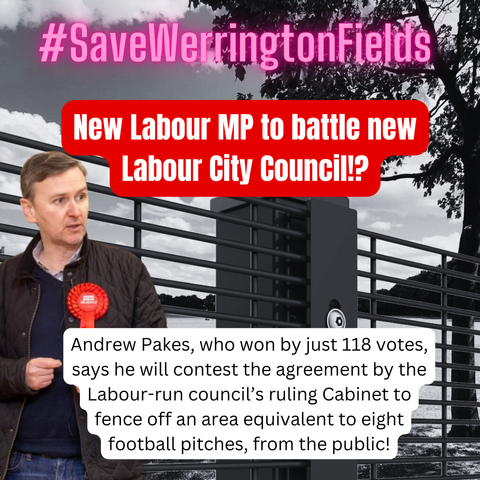 City Council wants to limit public access to Werrington Fields, in Peterborough!
