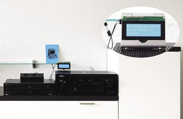 A web radio based on a Pi Zero connected to an audio/visual (AV) receiver