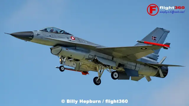 Royal Danish Air Force General Dynamics F-16AM 780190 at Farnborough International Airshow 2024