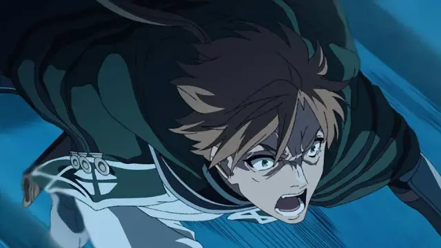 Paul Greyrat fighting in a dungeon from the anime series Mushoku Tensei: Jobless Reincarnation Season 2 Part 2.