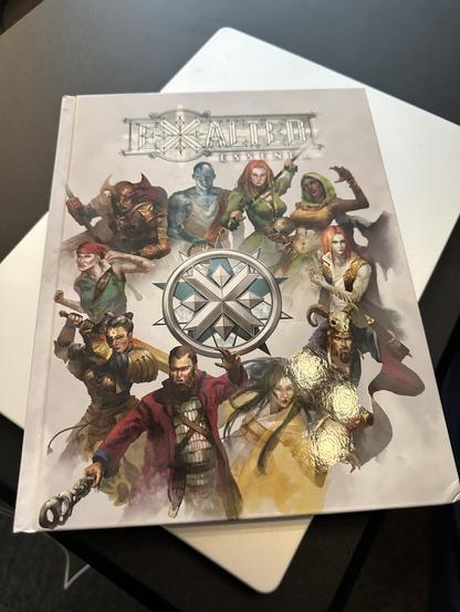 Kickstarter printing of Exalted Essence. Cover.