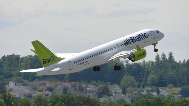 Air Baltic Airbus A220-300 MSN  Zurich, Switzerland