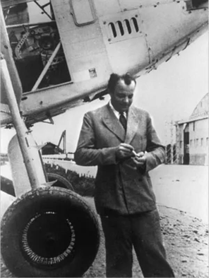 Saint-Exupéry in 1933

Distributed by Agence France-Presse - NY Times online

French writer, poet, and pioneering aviator Antoine de Saint-Exupéry in Toulouse, France.

Public Domain