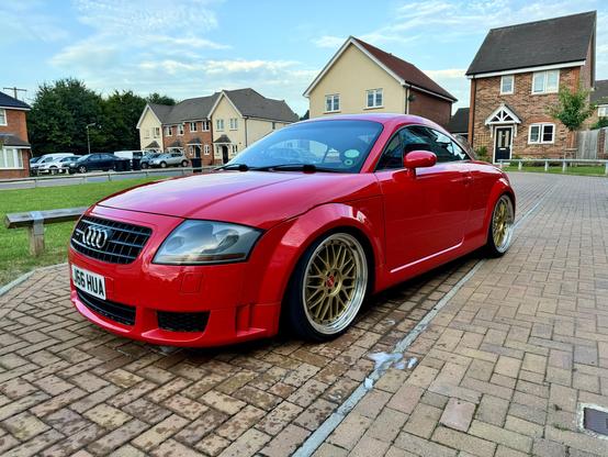 A clean, red, Audi TT