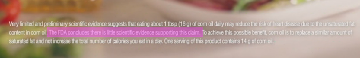 "The FDA concludes there is little scientific evidence to support this claim."