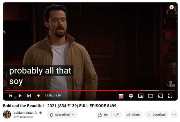 Bold and the Beautiful - 2021 (S34 E139) FULL EPISODE 8499

Original Air Date: April 21, 2021