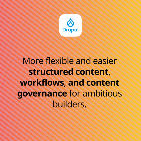 Text in the new Drupal branding:

'Build the  best of the web with open source.'