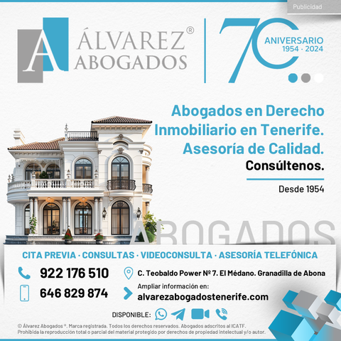 Abogados en Derecho Inmobiliario en Tenerife. Asesoría de Calidad. Asesoría Preventiva, Contractual y Compra y Venta de Inmuebles. Consúltenos sin compromiso, su tranquilidad es lo primero.
https://alvarezabogadostenerife.com/2018/05/abogados-derecho-inmobiliario-tenerife/

#alvarezabogados #abogados #Tenerife #derecho #inmobiliario #compraventa #contrato #alquiler #compra #venta #abogadostenerife #tenerifelegal #asesorialegal #defensalegal 

