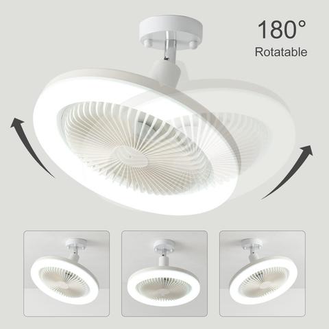 ceiling fan with light   180° Rotatable 