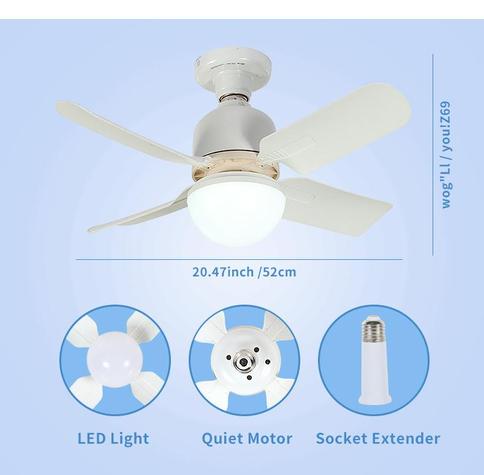 4 blades fan light  