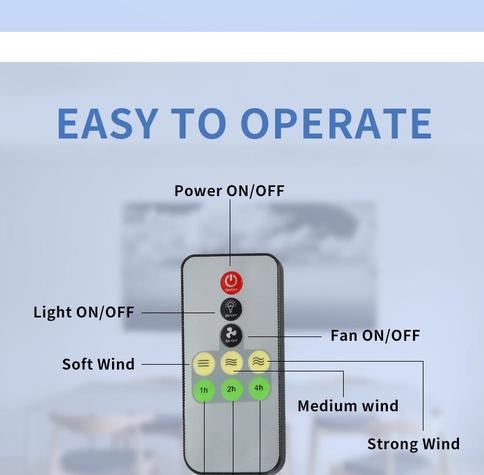 Romote control Fan Light 