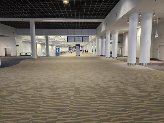 The empty halls of the Colorado Convention Center