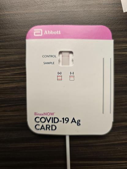 Negative COVID19 test
