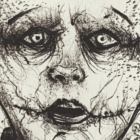 Rostro de entidad endemoniada 