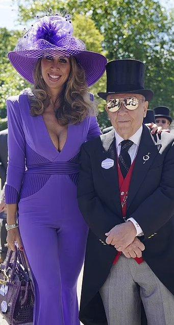Convicted Pimp and Pornographer David Sullivan and his Only Fans Glamour model Ampika Pickston at Ascot 2024.