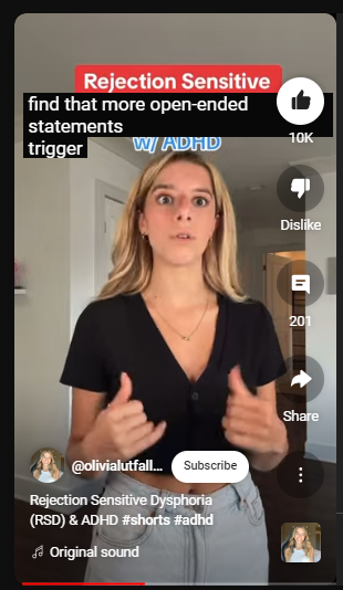 Rejection Sensitive Dysphoria (RSD) & ADHD #shorts #adhd
https://www.youtube.com/shorts/PWA-MghwCq4