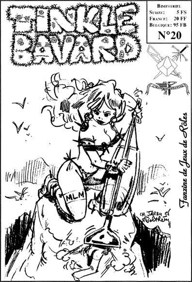 Une femme géante en bikini au sommet d'une montagne, armée d'un aspirateur d'où dépasse deux jambes